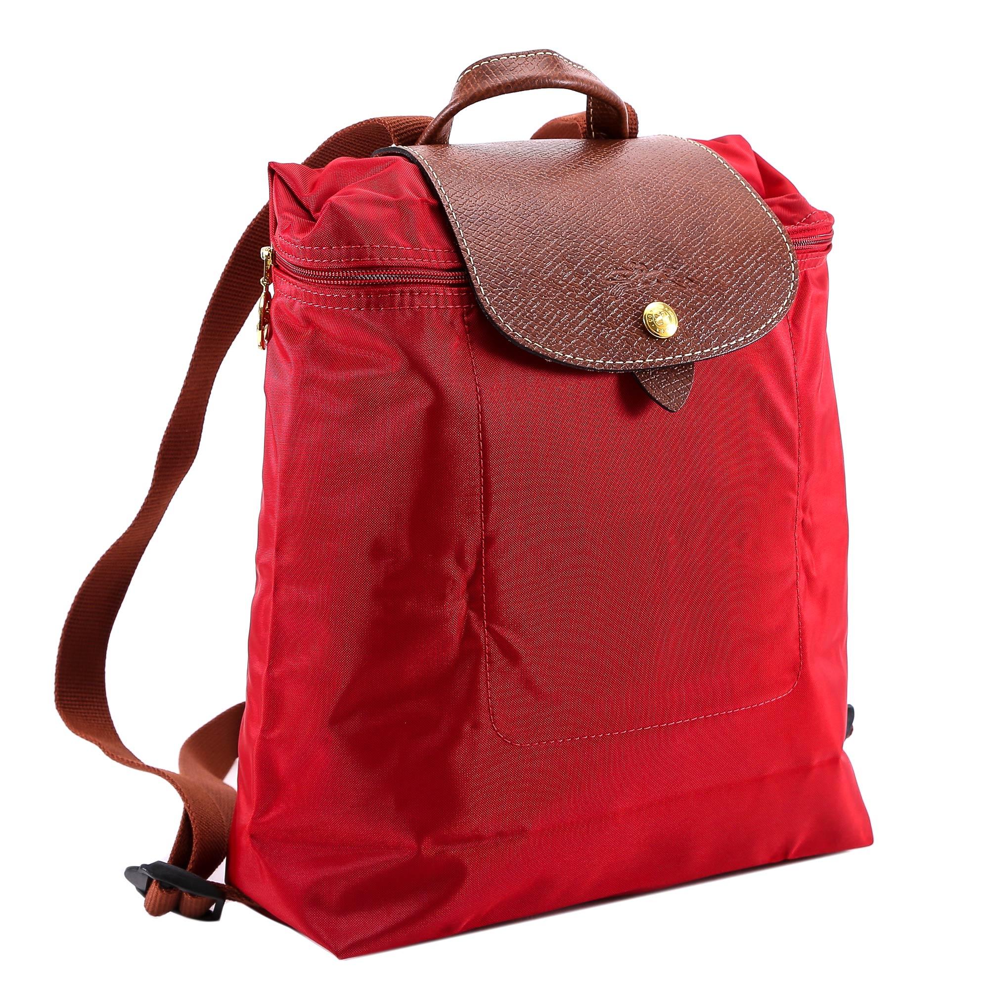 longchamp backpack red
