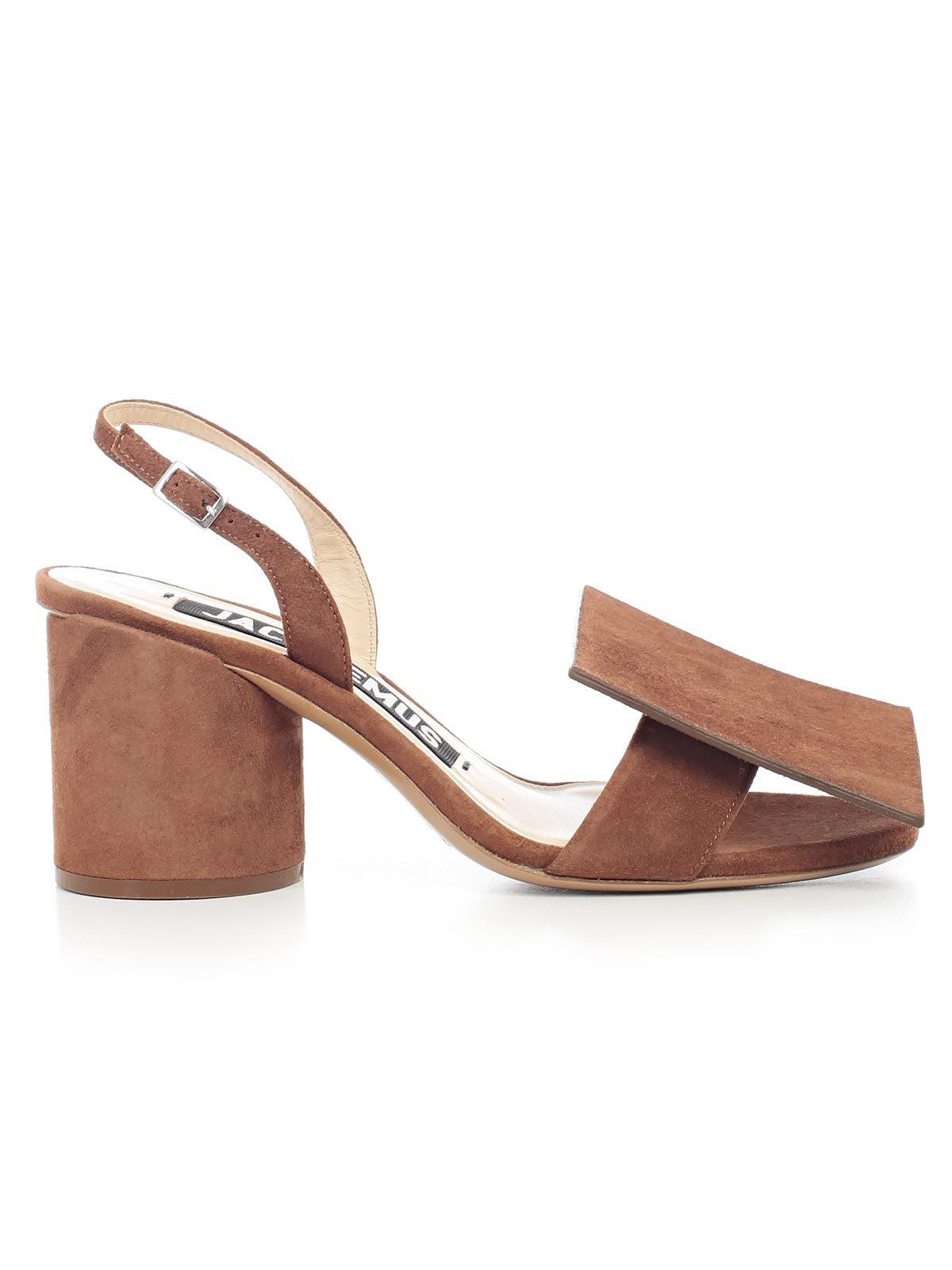 suede block heel sandals