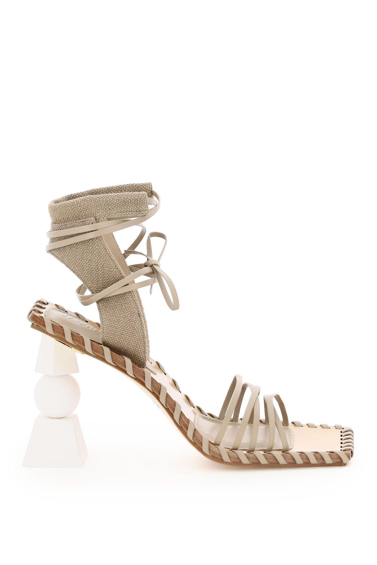 Jacquemus Leather Valérie Sandals in Brown - Save 6% - Lyst