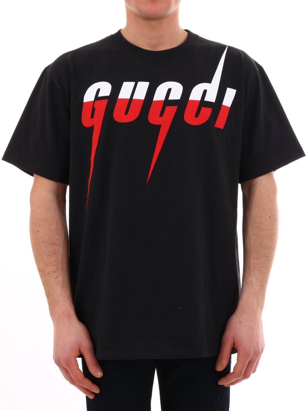 世界有名な プリント ブレード GUCCI ロゴ Gucci - Tシャツ/カットソー 