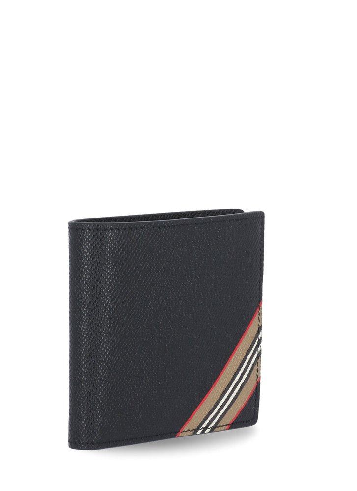 Burberry Icon Stripe Print Bifold Wallet in Black for Men | Lyst