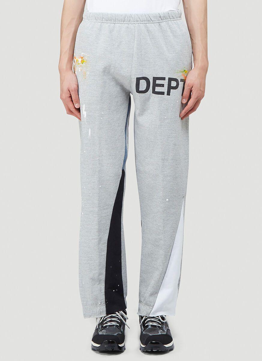 GALLERY DEPT. Logo Printed Flare Track Pants in Grey for Men