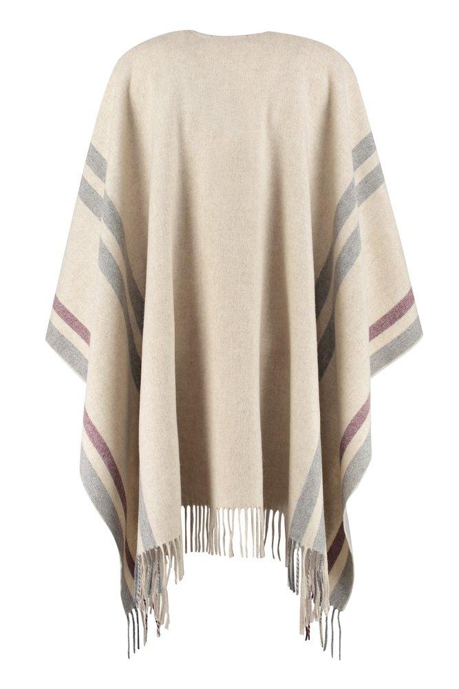 Max Mara Striped Cotton Poncho Womens Clothing Jumpers and knitwear Ponchos and poncho dresses 