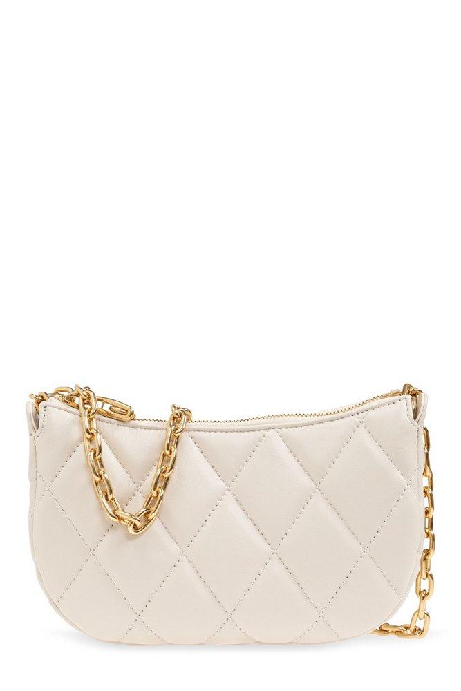 Burberry Rocking Horse Quilted Mini Shoulder Bag in Natural