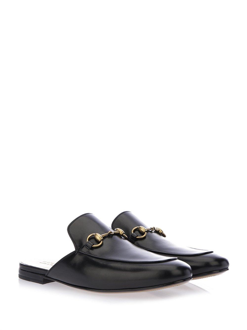 gucci leather horsebit slipper