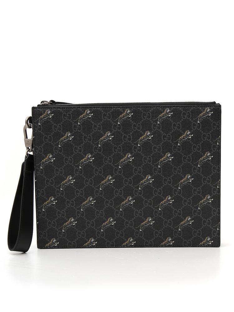 Gucci tiger cheap print bag