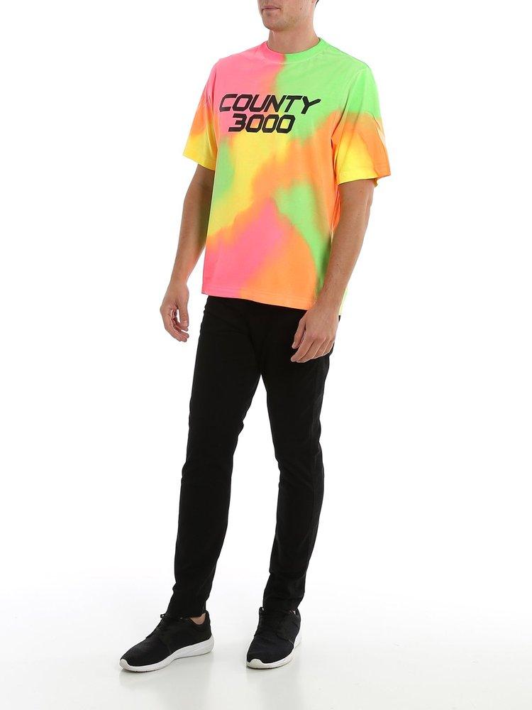Marcelo Burlon County of Milan tie-dye cotton shirt - Blue