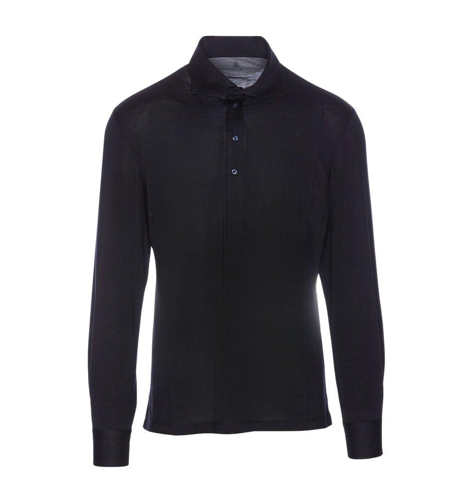Brunello cucinelli long sleeve polo sale