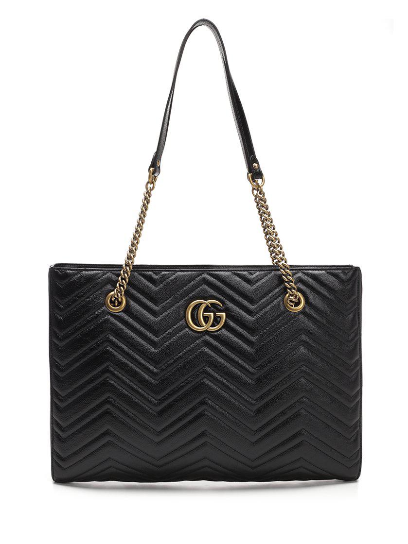 Gucci Leather Marmont Shopper Bag in 