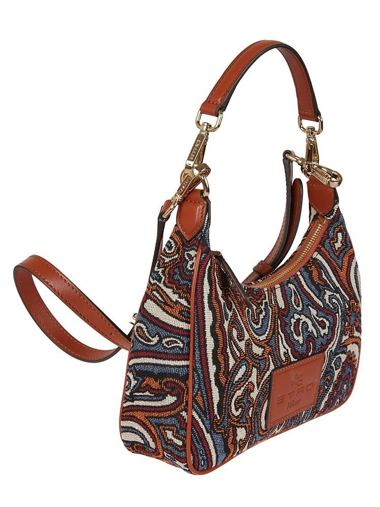 Large Paisley Jacquard Tote Bag in Blue - Etro