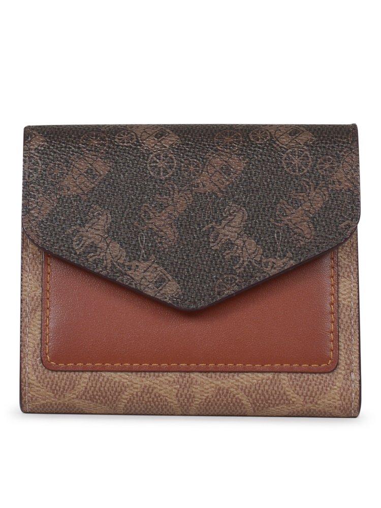 COACH Wynn Horse And Carriage Print Small Wallet in Brown | Lyst