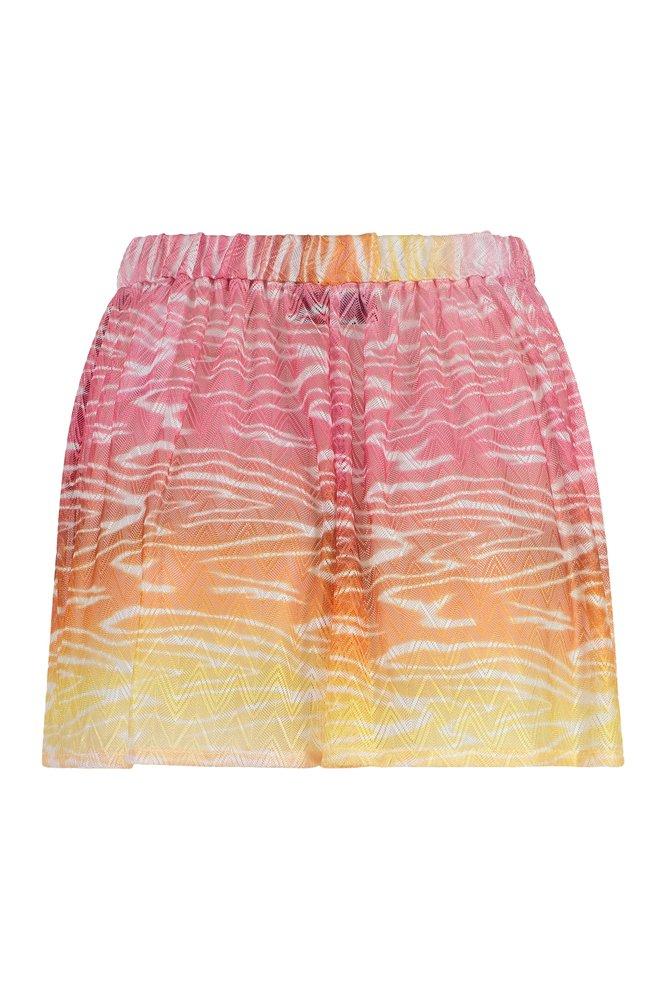 Missoni zigzag-woven shorts - Orange