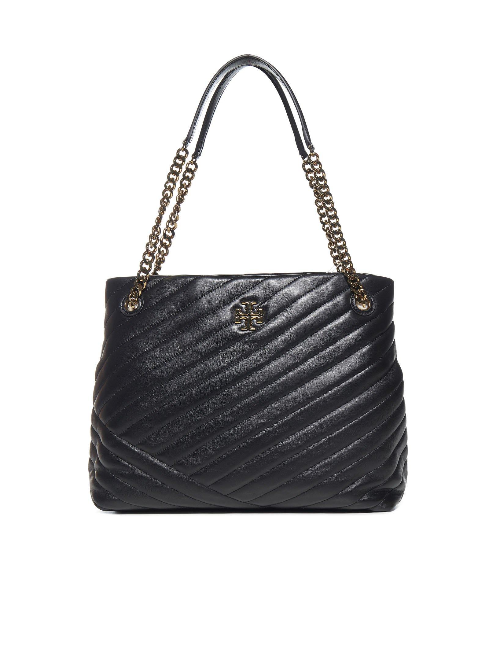 Tory Burch Kira Chevron Tote in Black