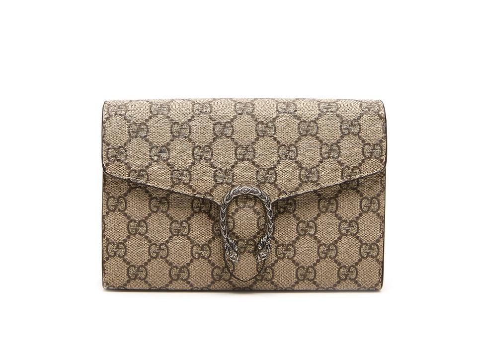 gucci gg supreme monogram dionysus chain wallet