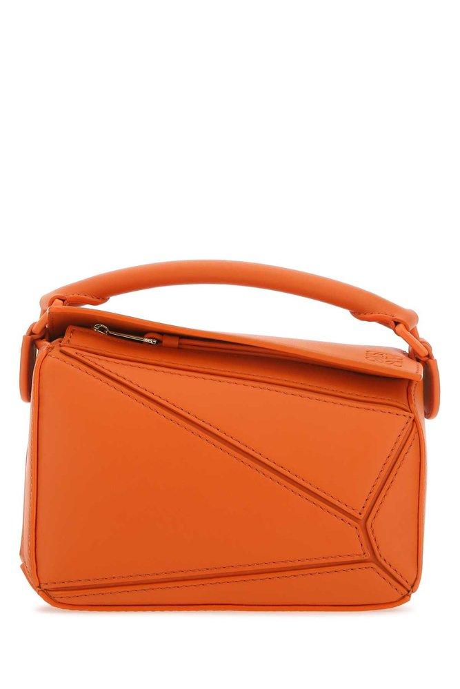 Loewe Puzzle Anagram Mini Top Handle Bag In Orange Lyst Canada