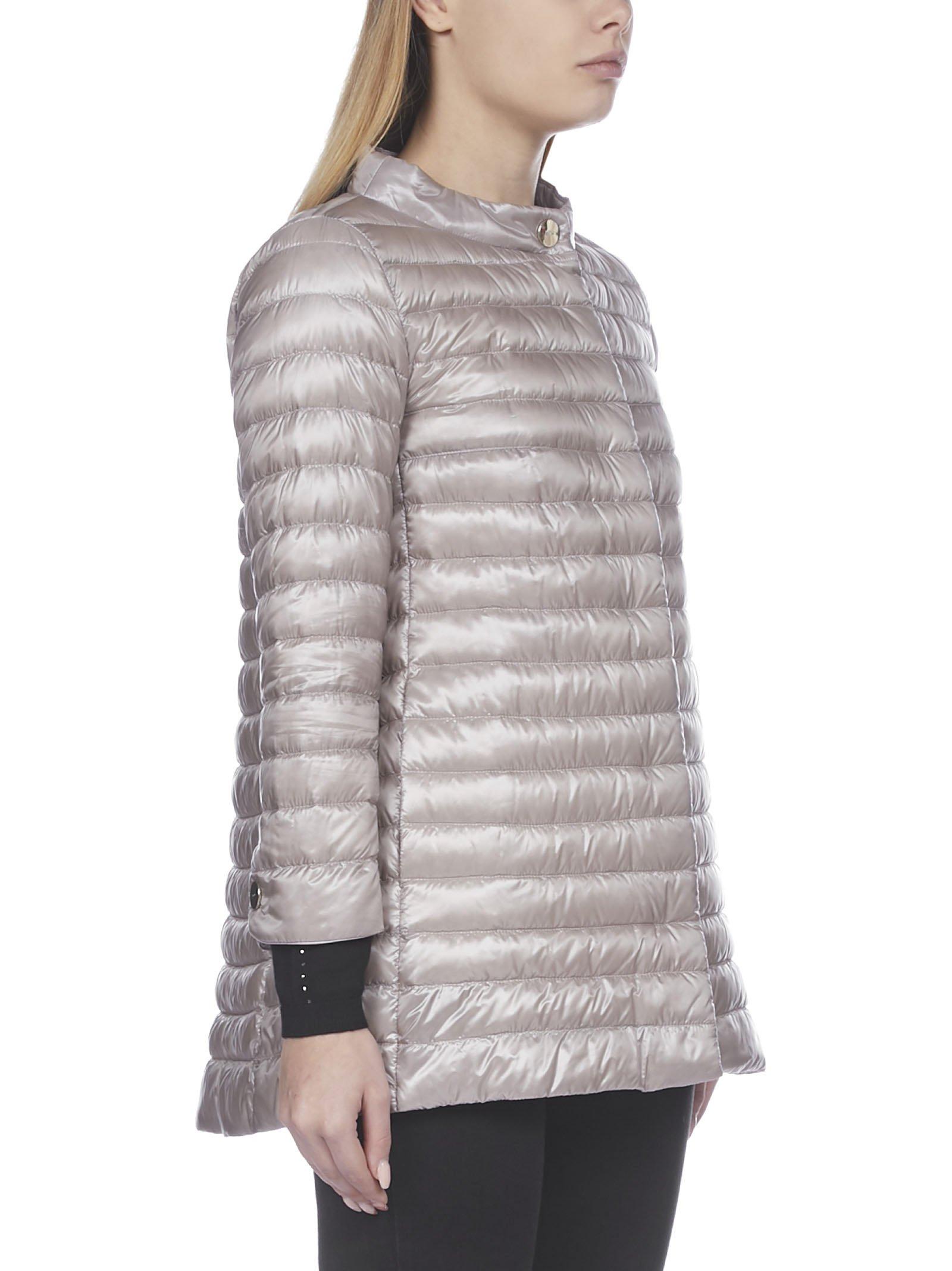 Herno Synthetic Ultralight Down Jacket in Silver (Metallic) Lyst