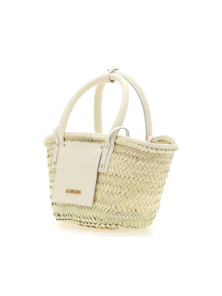 Jacquemus Mini Beach Basket Bag in White | Lyst