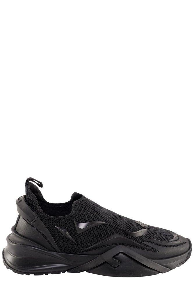 Fendi Flow Mesh Running Sneakers in Black for Men | Lyst