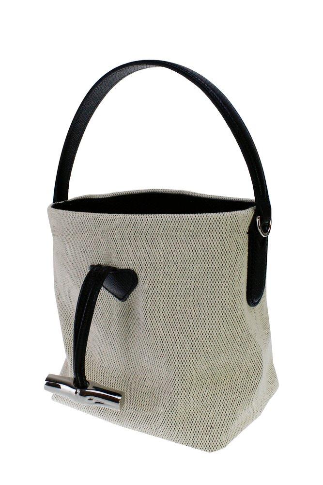 13824 LONGCHAMP Roseau Essential Small Bucket Bag Fleurs PINK