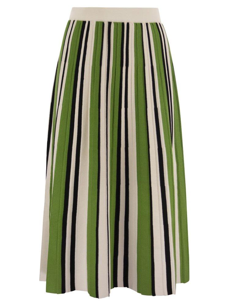 ♪ MAXMARA ☆ Viscose yarn skirt ♪\n\nストライプ