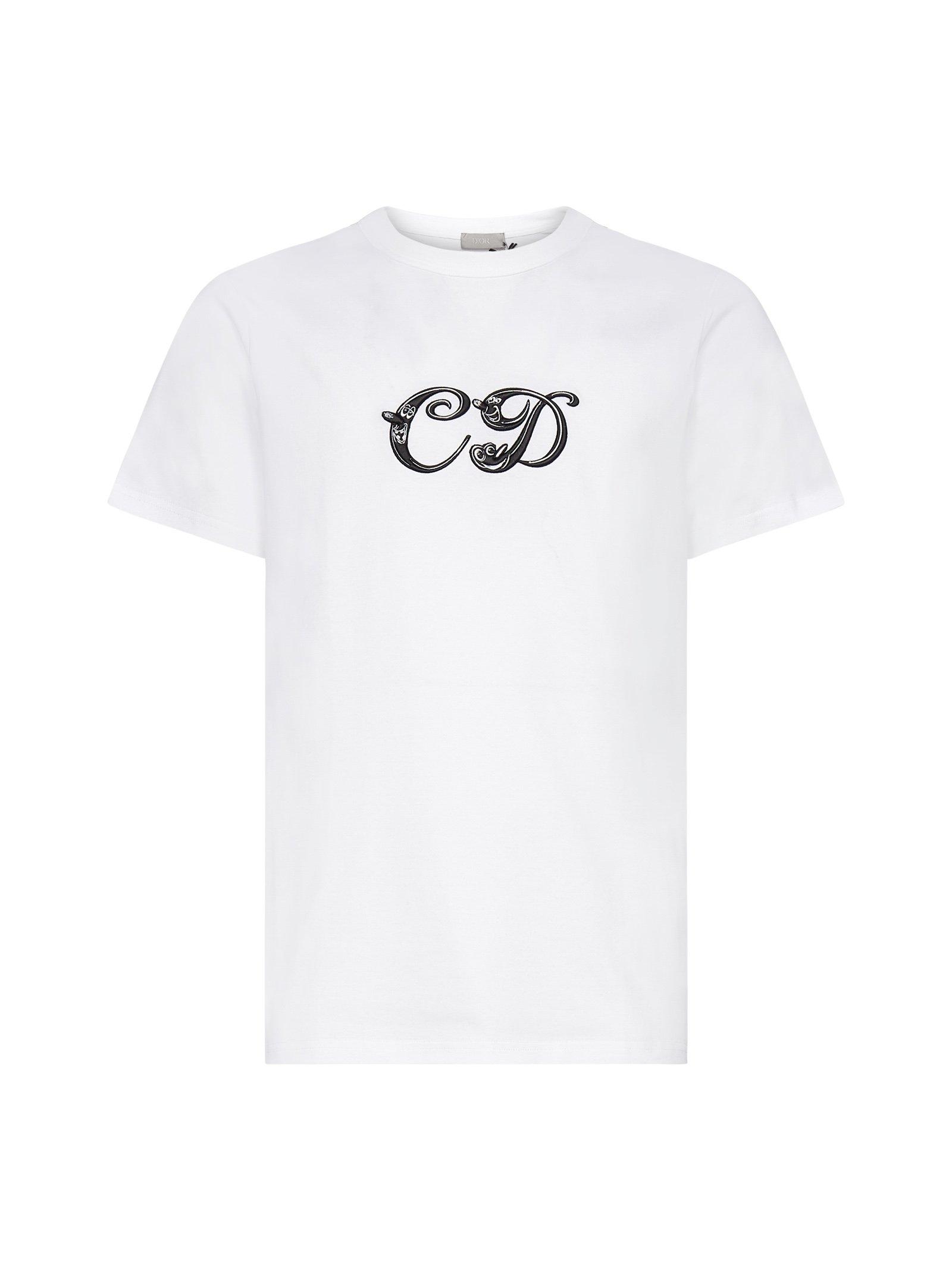 Dior X Kenny Scharf Logo T-shirt in White for Men | Lyst
