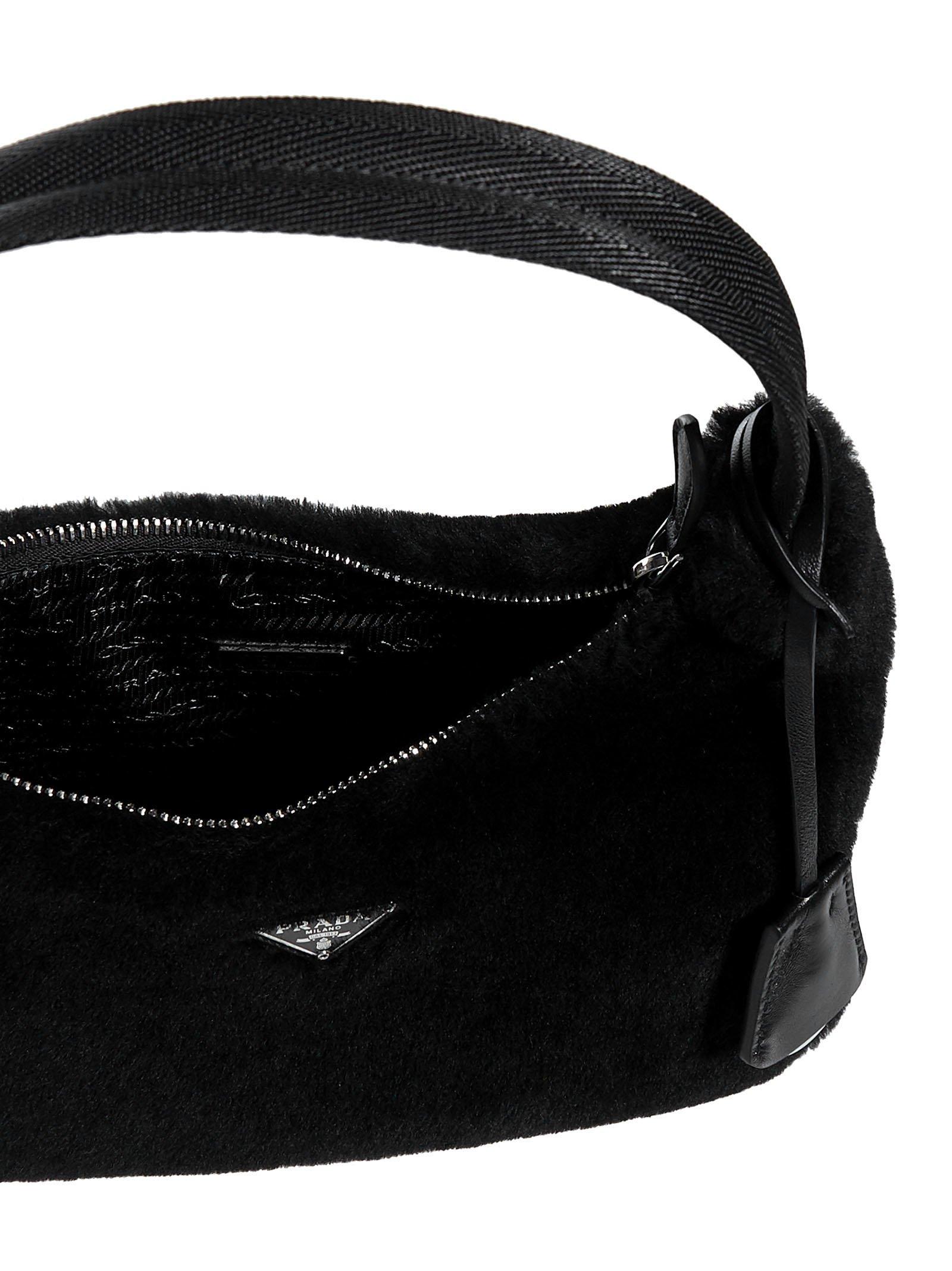 Prada Re edition 2000 Shearling Bag in Black Lyst