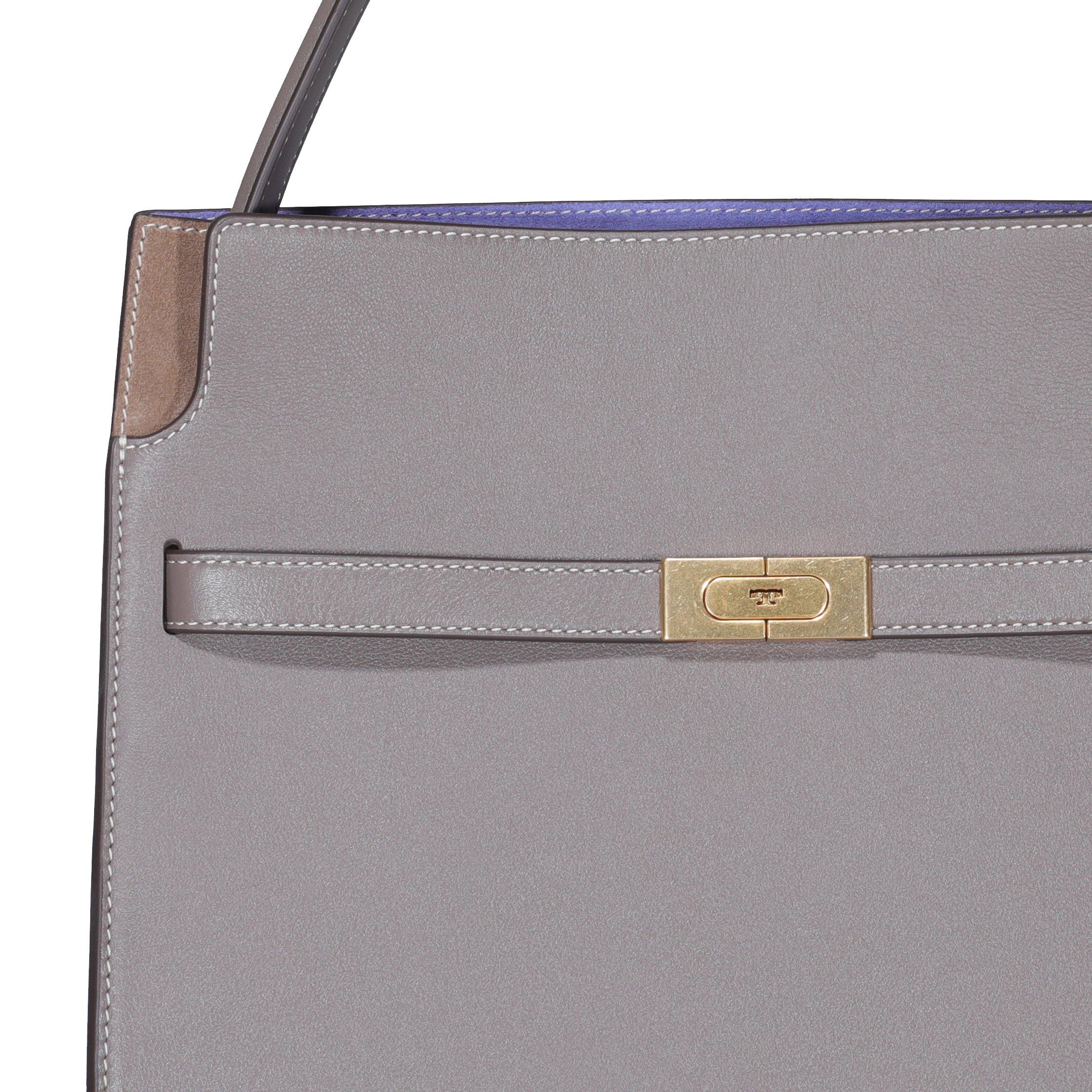 Tory Burch Lee Radziwill Double Tote Bag in Grey