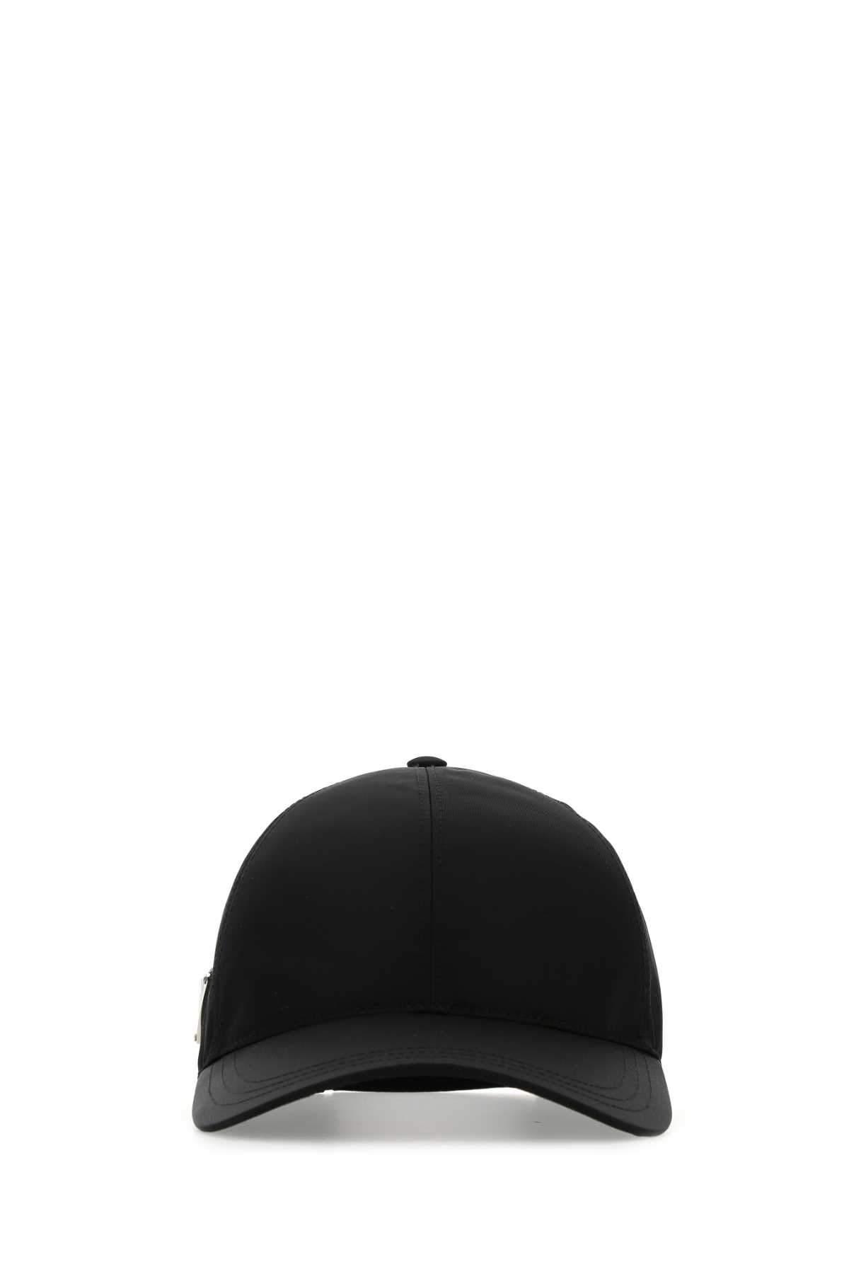 prada logo plaque baseball cap