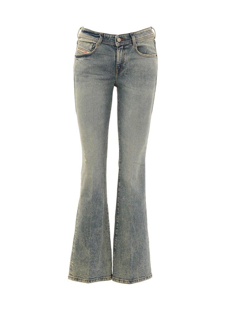 DIESEL 1969 D-ebbey Bootcut Flared Jeans in Gray | Lyst