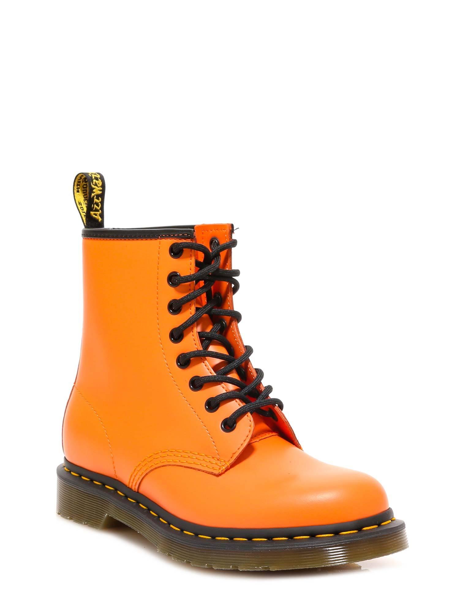 doc martens orange boots