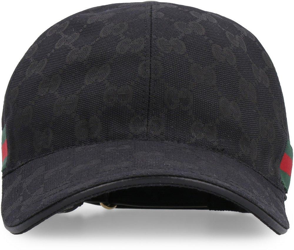 Gucci Original GG Web Baseball Cap in Black for Men | Lyst