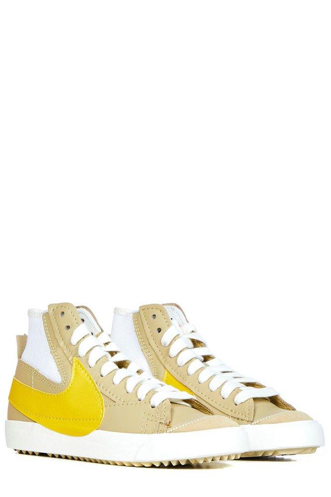 Nike Blazer Mid 77 Jumbo Lace-up Sneakers in Yellow for Men | Lyst