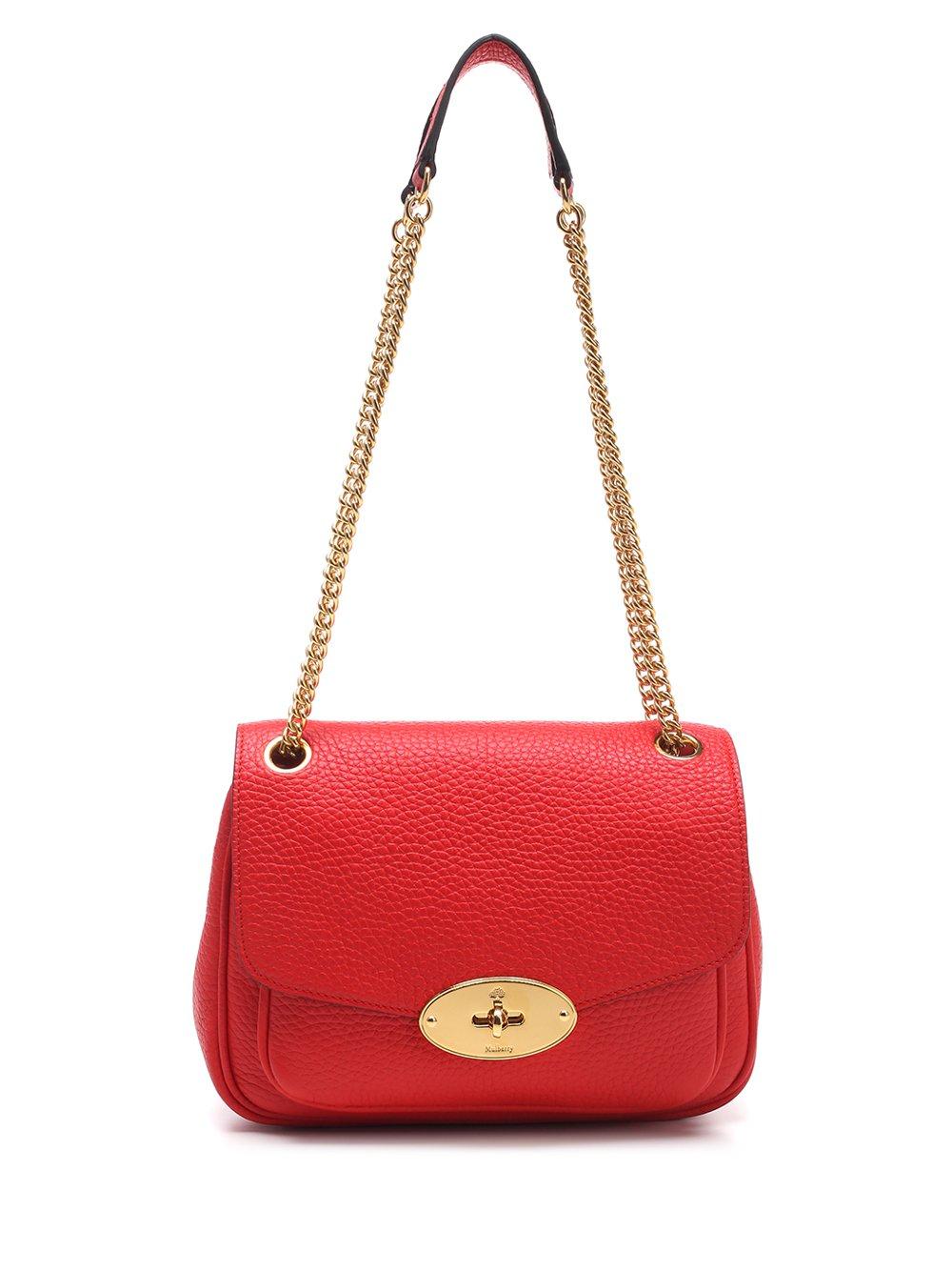 Mulberry Leather Darley Small Shoulder Bag in Red Lyst