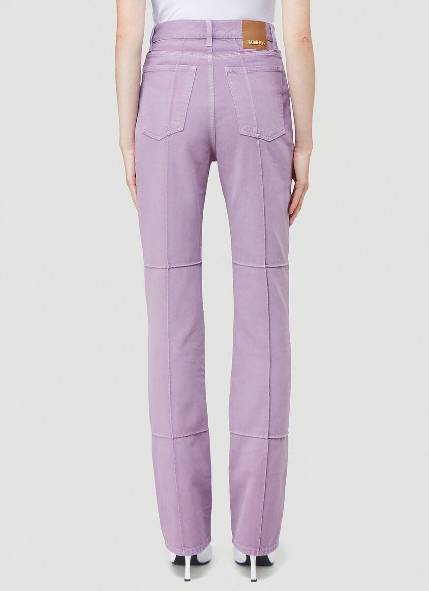 Jacquemus Leg Jeans in Purple | Lyst