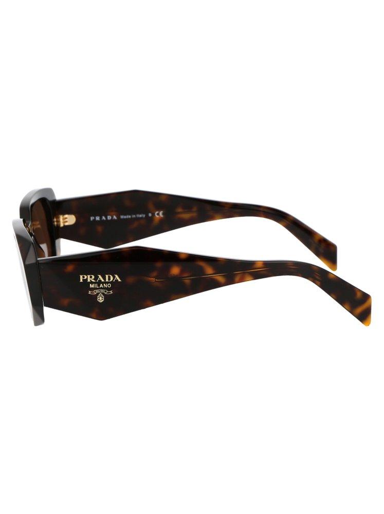 Prada Pr 17ws Rectangle-frame Acetate Sunglasses in Brown | Lyst