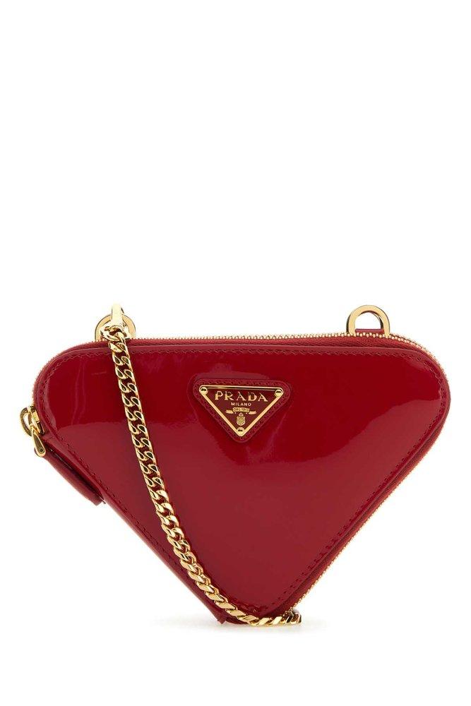 Velvet handbag Prada Red in Velvet - 23541588