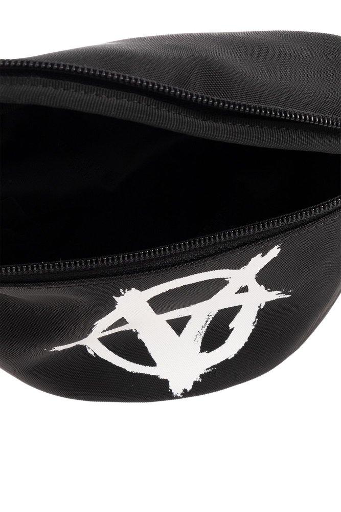VETEMENTS Black Logo Belt Bag