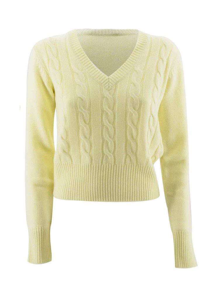 Max Mara Cashmere Sweater in Yellow | Lyst