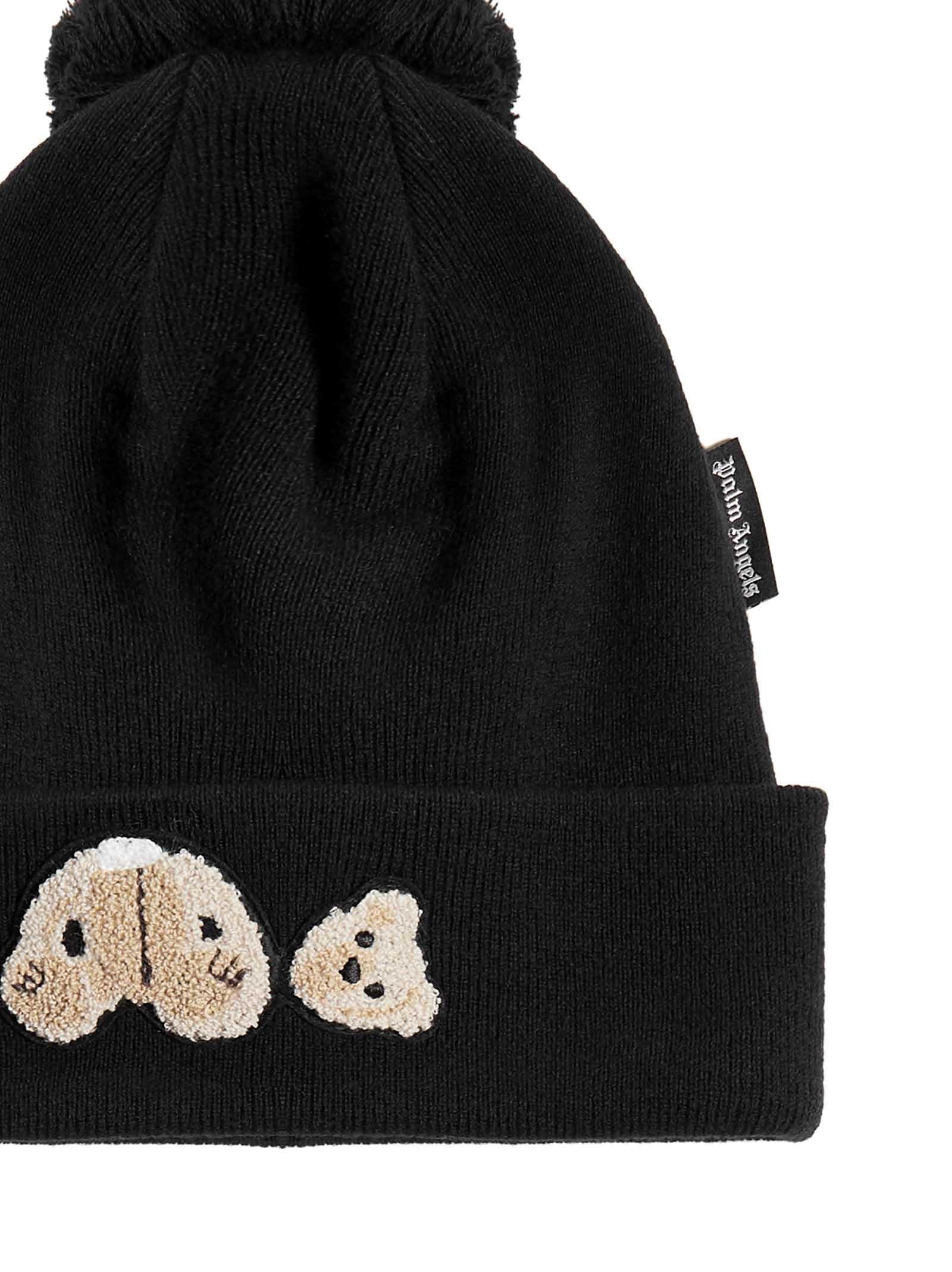 Palm Angels Bear Beanie in Black 
