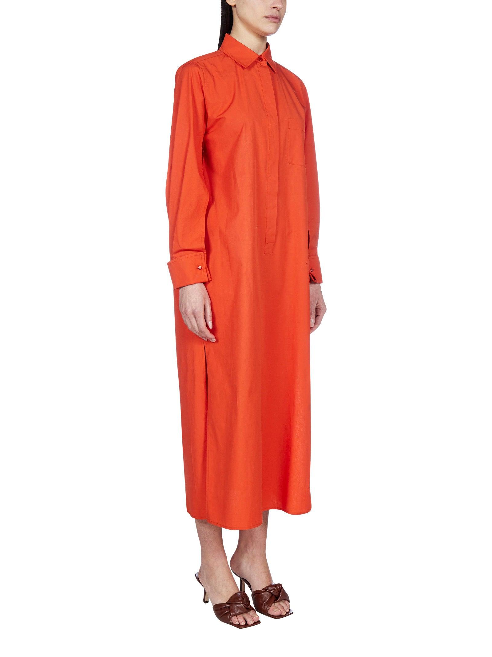 Max Mara Odile Maxi Shirt Dress in Orange | Lyst