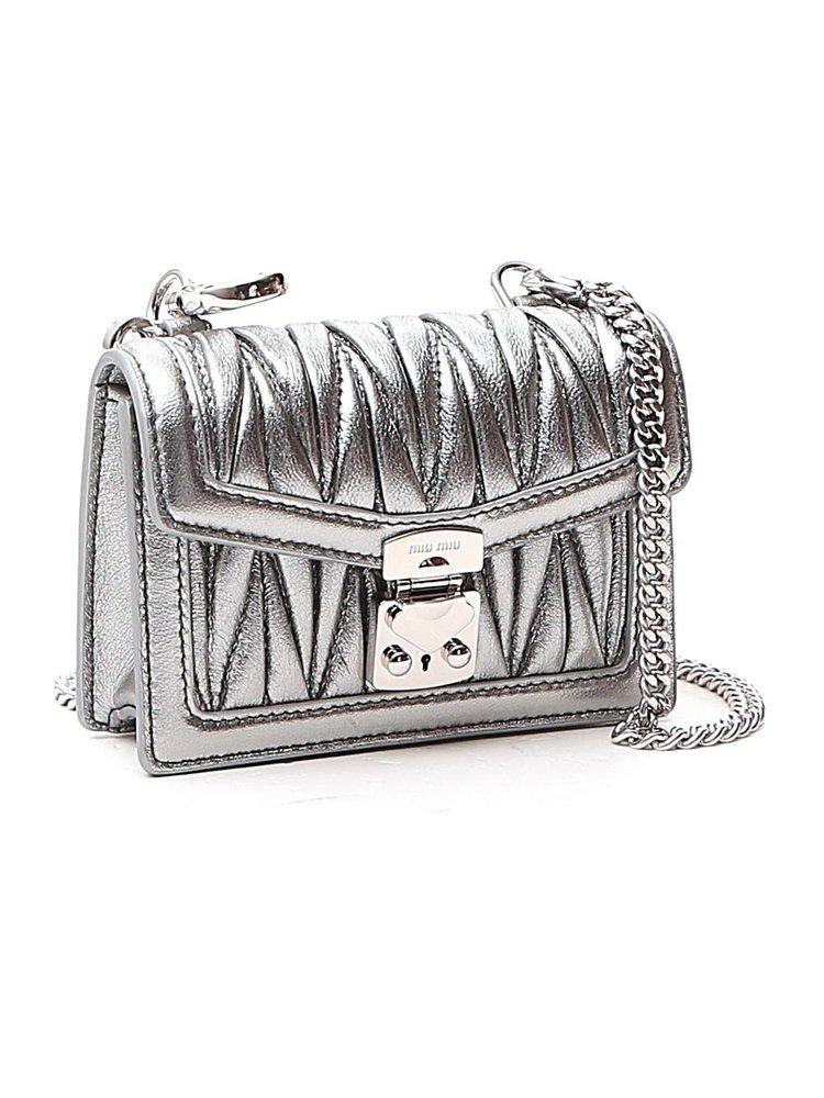 miu miu matelassé mini crossbody bag