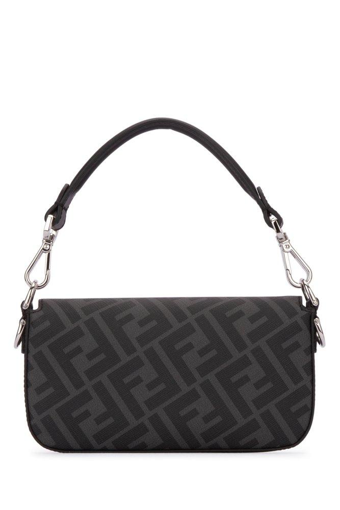 ショルダーバッグ・ポシェット FENDI Black Leather Baguette Phone Case Baguette Phone Pouch Leather Black | Fendi