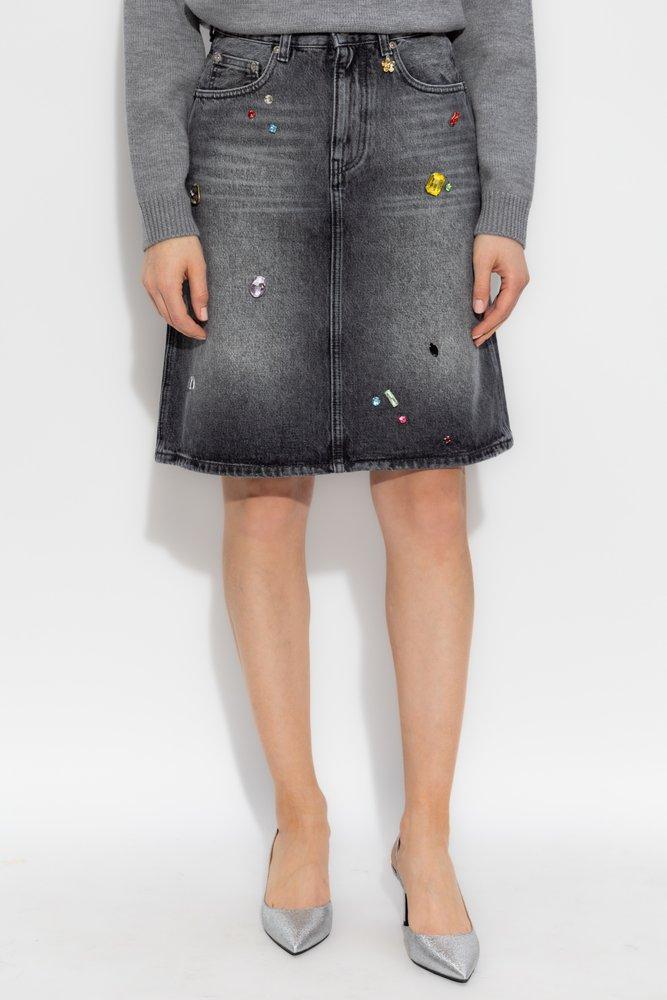 MARC JACOBS A-LINE SKIRT ビジュー付きスカート
