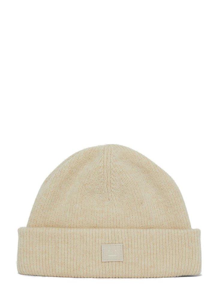 Acne Studios Wool Logo Patch Beanie in 