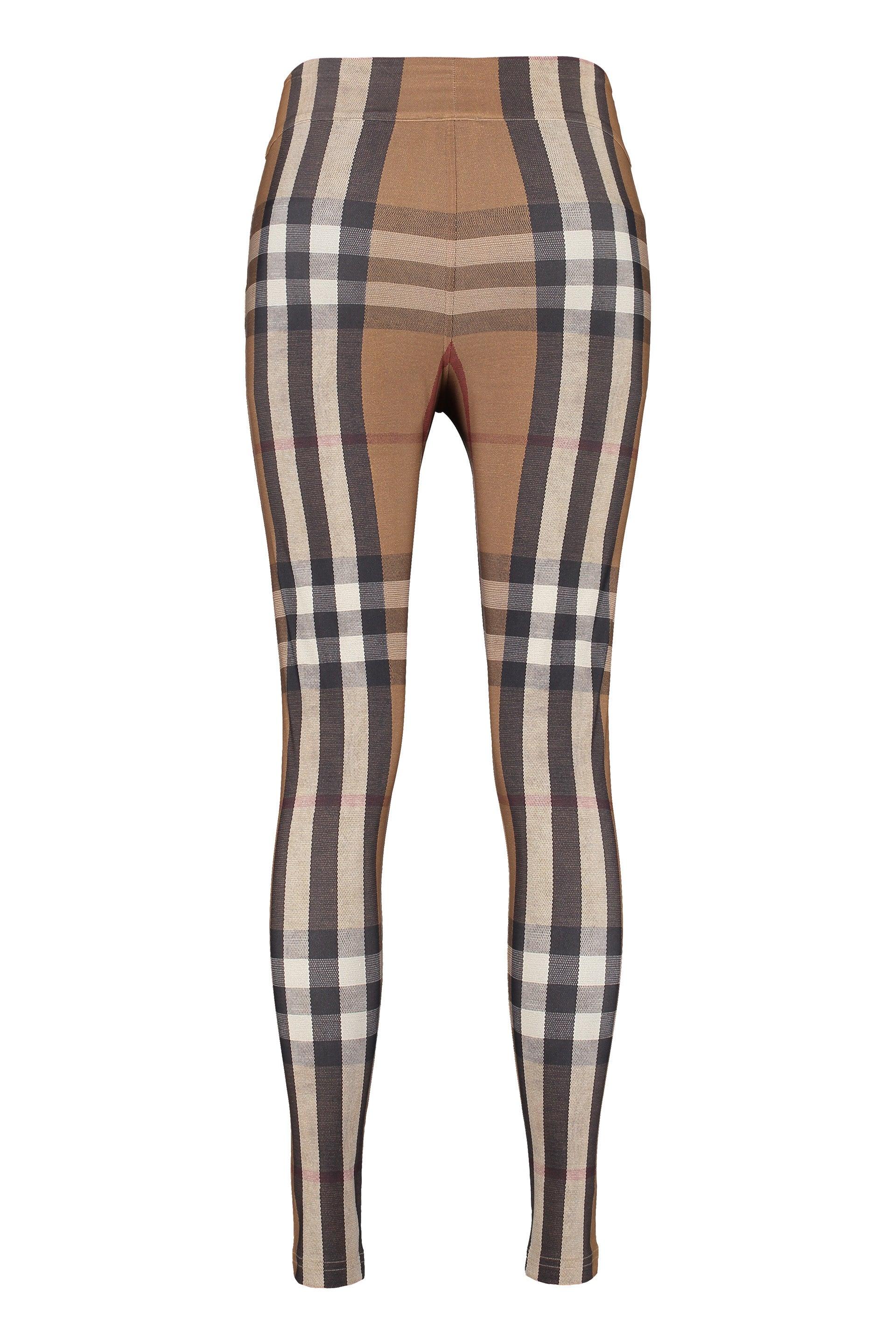 Burberry Synthetic Vintage Check Leggings in Brown - Save 11% - Lyst