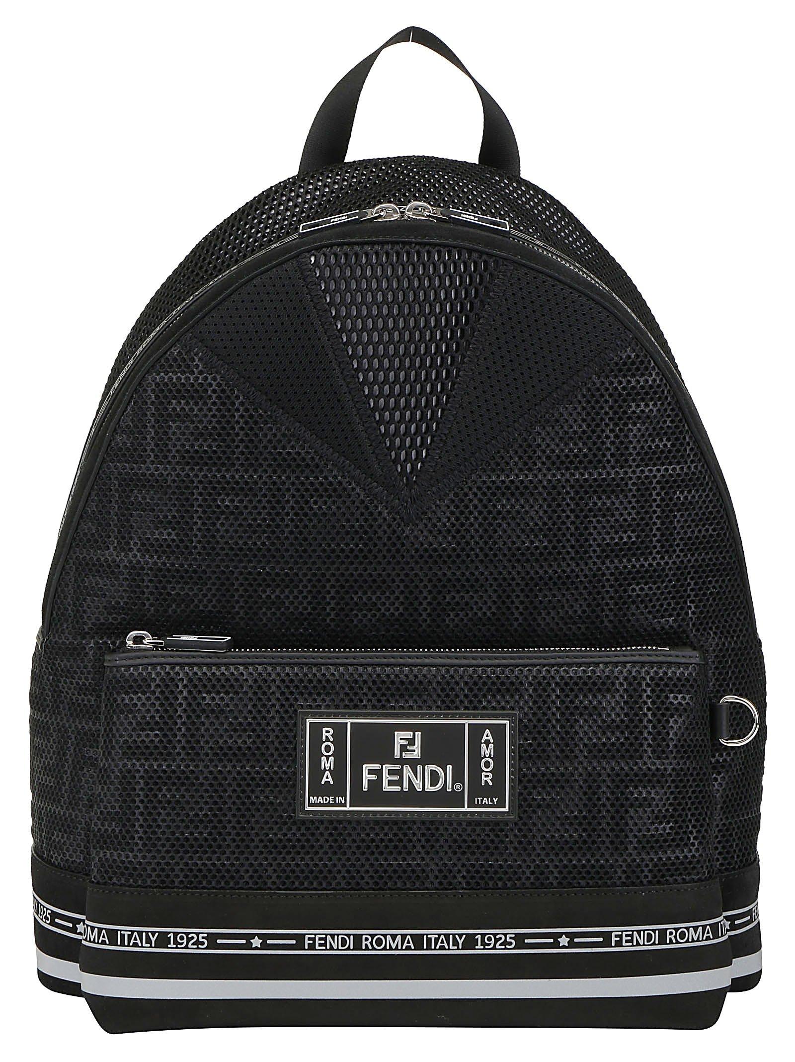 monogram mesh backpack