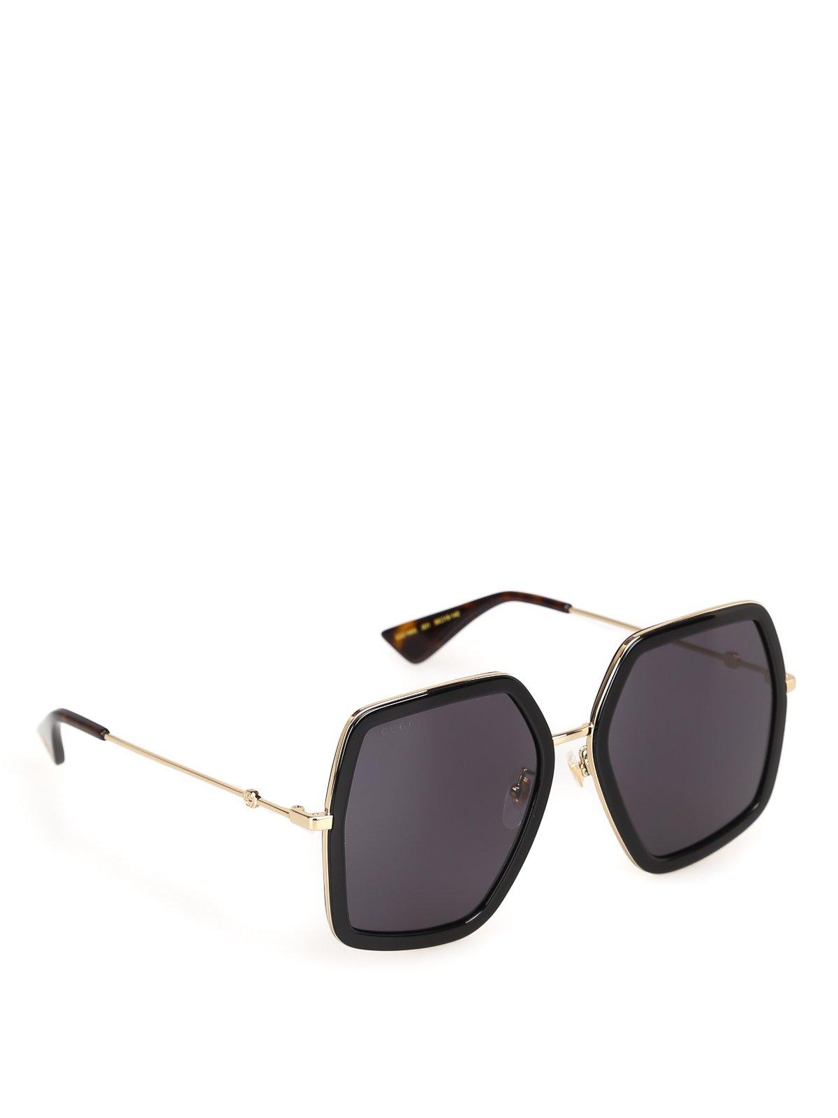 gucci black aviators