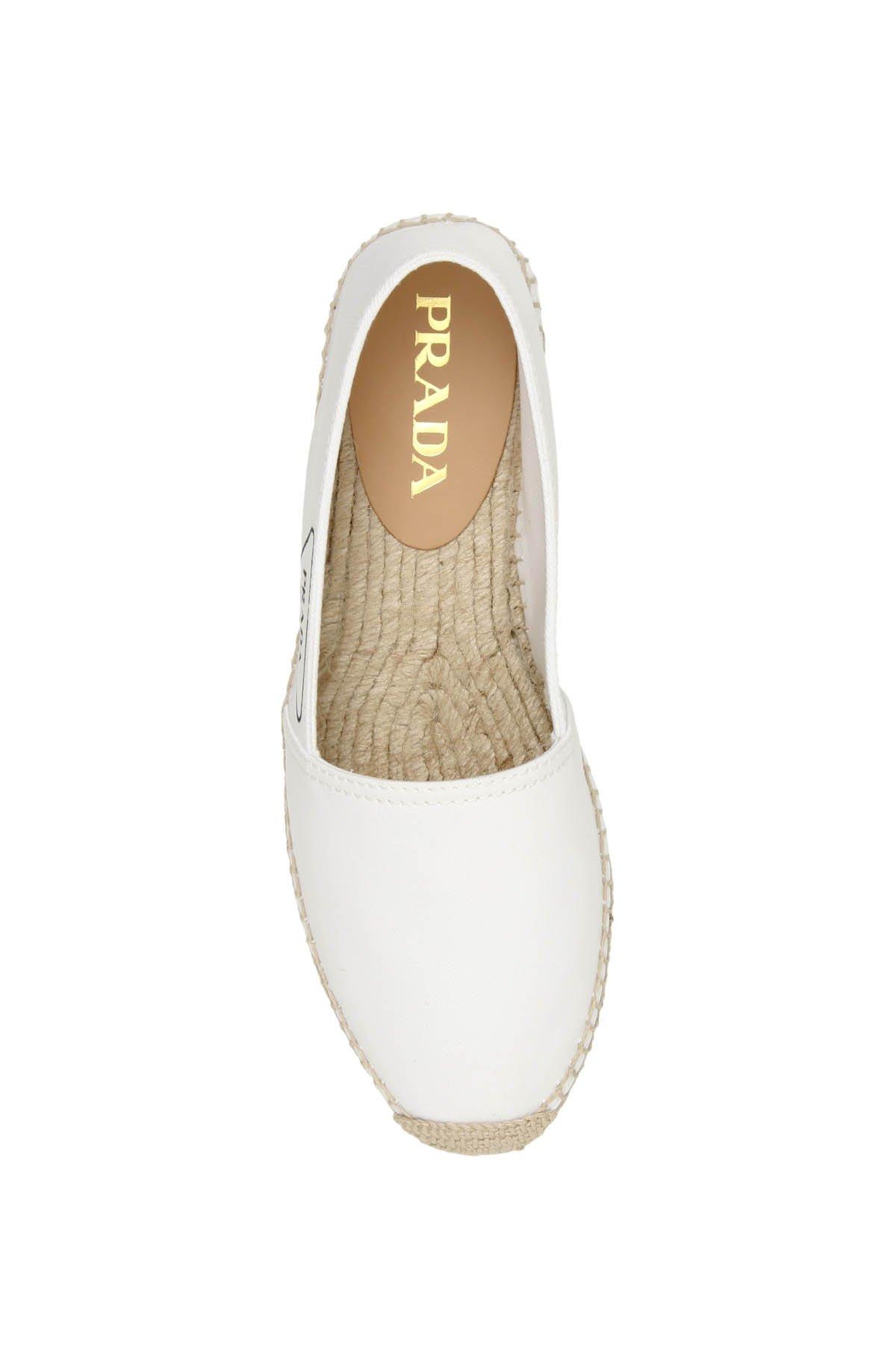 prada white espadrilles