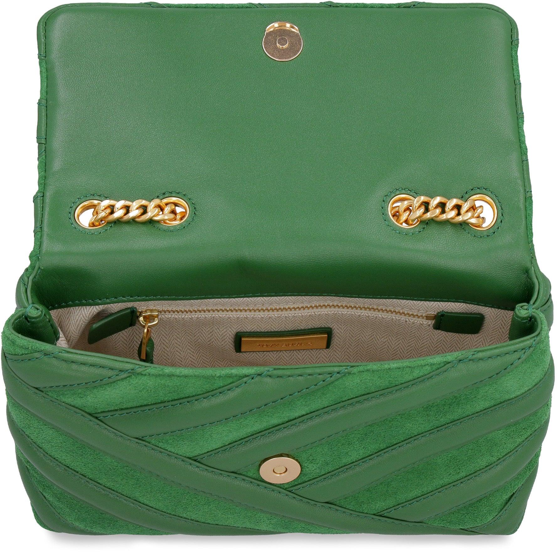 Cross body bags Tory Burch - Small Kira bag in green suede - 139631325
