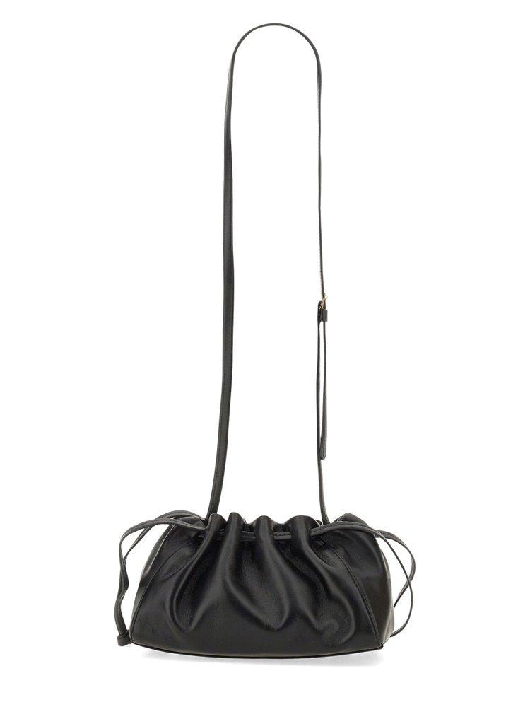 Mansur Gavriel Bloom Drawstring Mini Crossbody Bag in Black
